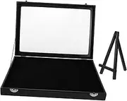 STOBAZA 1 Set Enamel Pin Display Frame Shadow Boxes for Wall and Tabletop Mount Pin Collection Display Organizer Brooch Holder for Enthusiast
