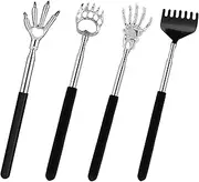 SYTHAK Back Scratcher,Portable Extendable Metal Telescoping Back Massager for Adults Men Women Mothers Day Gift Itch Relief .4PACK