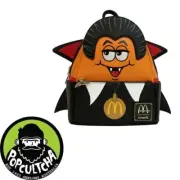 McDonald's - Vampire McNugget Cosplay 10" Faux Leather Mini Backpack "New"