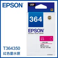 在飛比找樂天市場購物網優惠-EPSON 原廠盒裝 364 (C13T364350) 紅色