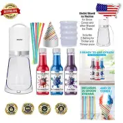 Delicious Snow Cone Machine with Flavors & Ice Molds - Ideal for Celebrations