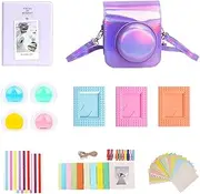 Fujifilm Instax Mini 12 Instant Camera Accessories Kit With Case, Album, Frames, Wall Frame & Colored Filter (Magic Purple)