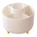 Makeup Brush Holder Organizer, Desk Accessories, 5 Slot Make Brushes Cup A2N1