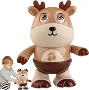 Dancing Deer | Electric Dancing Robot Toy | Singing Musical Toy | Robot with LED Lights | Educational Learning with Interactive Colorful Led Lights for Childrens, Home