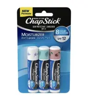 ChapStick Moisturizer SPF 15 Lip Balm 3-Pack - Black Cherry/Cool Mint/Original