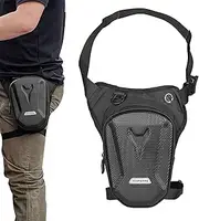 ARIOU Thigh Strap Bag - Drop Leg Strap Bag, Motorcycle Hard Shell Thigh Purse with Leg Strap, Motorcycle Cycling Waist Travel Bag, Multifunctional Thigh Bag Pocket for Bike, Cycling, Travel, Hiking