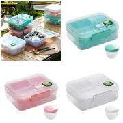 Fashion Double Compartment Meal Box with Sealing Lid for Work and Travel