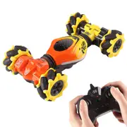 4WD 360 Degree Hand Gesture Sensing RC Stunt Car Off-Road Remote Control Twist Car Toy-Yellow