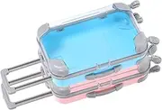 WRITWAA Travel Beauty : Lash Suitcase Portable Eyelash Storage Case Telescopic Handle Protective Storage
