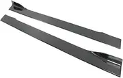 2Pcs/1Set Carbon Fiber Side Skirts Splitter Protector Cover Side Skirts Compatible for BMW 7 Series G11 G12 G13 2019-2022