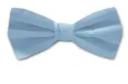 Boy's Sky Blue Solid Satin Pre-Tied Bowtie for Schools - Casual - Weddings- NWT