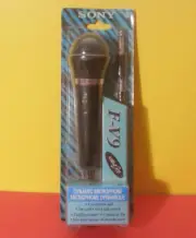 SONY Dynamic Michrophone V-F9 Karaoke Uni-DIrectional 3m Cord With Talk Swtich