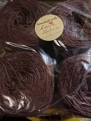 Unbranded Dk Brown Yarn Lot Of 4 Skeins 10.2 Oz