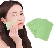 Nyamah Sales Face Oil Absorbing Sheets Face Oil Blotting Paper Wipes Facial Tissues Oil Control Film Blotting Linens Make Up Blackhead Oily Skin Men Women 100 Sheets