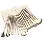 Zoe Ayla Cosmetics 24-Piece Make-Up Brush Set with Vegan Leather Travel Case NWT