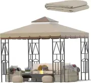 10x10 Canopy Replacement Top Canopy Cover Replacement 10x10 FT Double Tiered ...