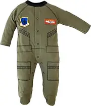 [TROOPER] Baby Boys Aviator Flight Suit Future Pilot Long Outfit Olive Green