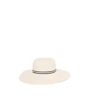 Borsalino Wide-Brim Hat S,M White
