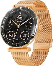 Smart Watch for Women with Call Answer/Dial/2 Bands,1.43" Micro-Spherical AMOLED Screen,Activity Tracker with Voice Assistant,Pedometer,100+ Sport Modes,IP68 Waterproof Smartwatch for Android iOS