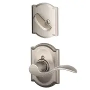 Schlage F59-ACC-CAM-LH Accent Left Handed Single Cylinder - Nickel
