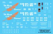 N Scale - Cornplanter Railway Double Box Car Black Scheme Decals