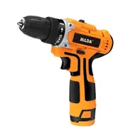Electric Drill with Lithium Battery Rechargeable 12V Two-Speed ??Electric Cordless Screwdriver(Orange)