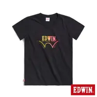 在飛比找蝦皮商城優惠-EDWIN 漸層印花短袖T恤(黑色)-女款