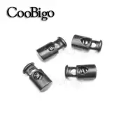 100pcs Plastic Cord Lock Spring Clasp Stopper Toggles For Shoelace Rope Parts