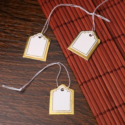 Price Tag Jewelry Display for Vendors Clothing Tags with String Bracelet