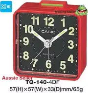 CASIO ALARM DESK CLOCK TQ-140-4DF TQ140 TQ-140 12-MONTH WARANTY