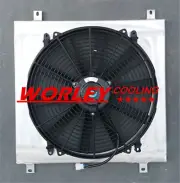 QLD-Aluminum shroud + fan for DATSUN 1200 B110 A12/T 1970-1976 71 72 73 74 new