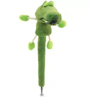 DolliBu Green Alligator Plush Pen Wildlife Stuffed Animal Ballpoint Novelty Pen
