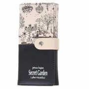 2 Pcs Fashion Wallets Women's Purse PU Leather Long Wallet Secret Garden Pattern