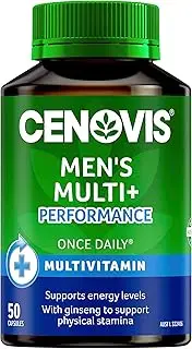 Cenovis Men’s Multivitamin Plus Performance Capsules 50 - Supports Energy Production, Healthy Immune System Function and Male Reproductive System Health