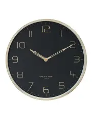 [One Six Eight London] Lily Wall Clock 30cm in Black