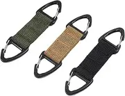 YOSADIER 3pcs Mask Extension Hook Durable Slip Nylon Ear Hook Strap for Masks Backpack Buckles Black Green and Khaki Comfortable for
