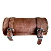 Tool Roll Harley Sportster Softail Chopper Bobber Indian Spring Seat Brown Dist