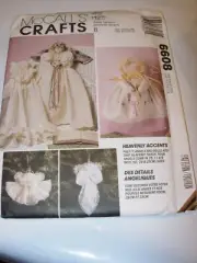 CRAFTS UNCUT MCCALLS 6608 Sewing Pattern ANGEL DOLL ORNAMENT CHRISTMAS DECOR