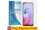 [Set of 2] OPPO A96 Tempered Glass 9H HD Crystal Clear Premium Screen Protector by MEZON Case Friendly, Shock Absorption (OPPO A96, 9H) FREE EXPRESS