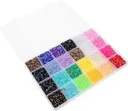 HAKIDZEL 24000pcs 24 Flatback Craft Gems Color Rainbow Rhinestones for Nail Art DIY Projects and Cute Bear Decor Easy Application Secure Fit for Events and Decorations