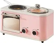 Breakfast Machine, 4-In-1 Multifunctional Breakfast Machine with Oven, Frying Pan, Steamer, Noodle Cooking, 1200W, Oven Capacity 5L, 0-60 Minutes Timer Knob, Suitable for Small Kitchens