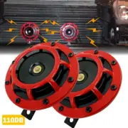 2X 12V 110DB Super Train Horn For Trucks SUV Car Boat Motorcycles Speaker Treble (for: Daihatsu)