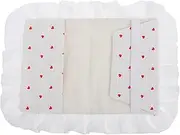GANAZONO Fabric Book Cover with Bowknot and Heart Design Reusable Sleeve for Notebooks Journals Planners Stylish Accessory for Women Comfortable Chic Book Cloth