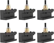 Jkjhbhged 6PCS Tooling Package Mini Lathe Quick Change Tool Post & Holders Multifid Tool Holder, Black