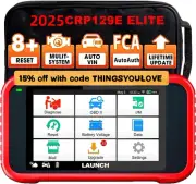 2025 LAUNCH CRP129X PRO+ OBD2 Scanner Car Diagnostic Tool Engine ABS SRS EBP SAS