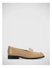 [Wittner] Dallas Patent Leather Loafer in Hazelnut and White