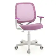 Babyjoy Kids Swivel Mesh Chair Adjustable Computer Chair w/Armrest Ergonomic Study Chair Children Desk Chair Purple