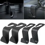 4Pcs Car Back Seat Bag Handbag Hooks Storage Headrest Hanger Hooks Accessories (for: Honda)