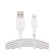 Belkin Mfi Certified Braided Lightning To Usb A Cable White