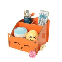 在飛比找蝦皮購物優惠-🇹🇼拉拉Lala's 創意桌面收納盒 可愛卡通貓咪收納盒韓版